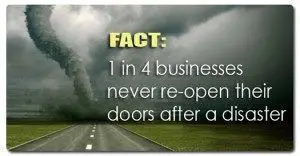 Backup And Disaster Recovery: How Storing Data To A Cloud Can Benefit You On A Rainy Day 3 preparing businesses for natural disasters: 1 in 4 fail to recover after a crisis.