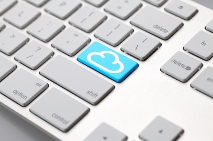 highlighting cloud computing, this keyboard emphasizes efficient backup and digital storage solutions.