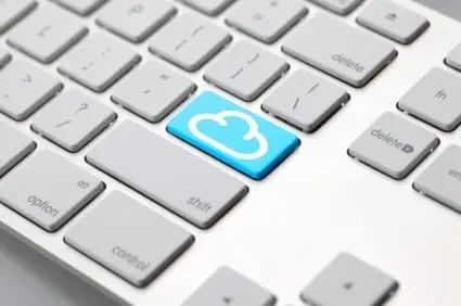 highlighting cloud computing, this keyboard emphasizes efficient backup and digital storage solutions.