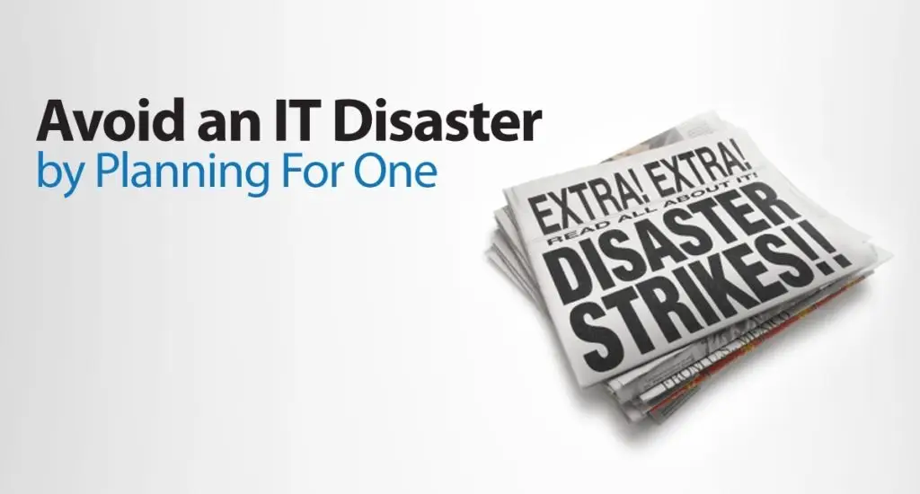 Who Is The Typical Draas Client? 1 urgent it disaster planning advice highlighted in a striking newspaper-style headline.