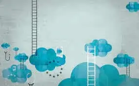 How To Use Cloud Computing 6 dreamy sky with ladders and clouds symbolizing aspiration and the pursuit of dreams.