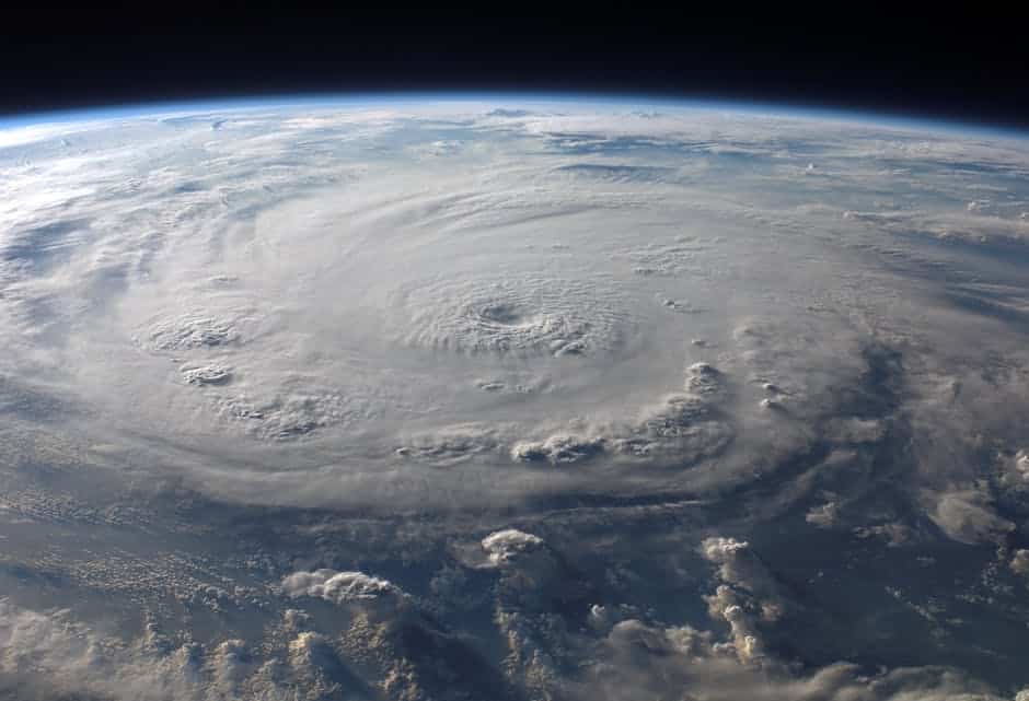 hurricane satellite view