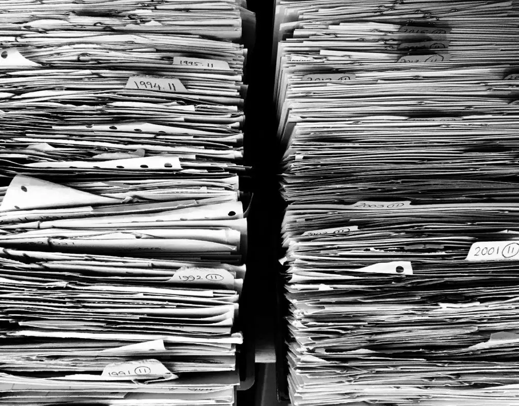 Folder Configuration - Computer Tip Of The Day 1 stacks of paper documents