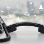 Voip Phone with icon - concept for phone connected to multi device