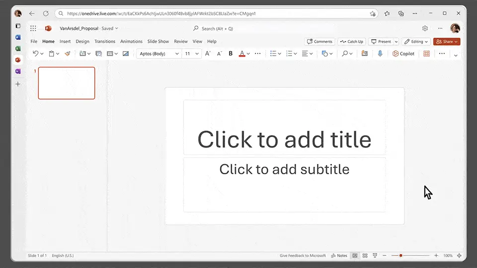 create engaging presentations effortlessly with the ai powerpoint assistant interface.